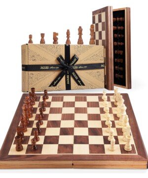 Jaques of London Large Chess Sets | 15" Chess Board | Premium Wooden Set For Adults Luxury | Chess Set For Adults with Staunton Chess Pieces | Since 1795…