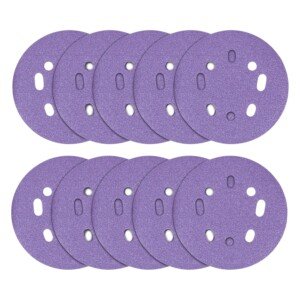 Trend Zirconium 125mm Random Orbit 60 Grit Abrasive Sanding Discs, AB/125/60Z, Pack of 10