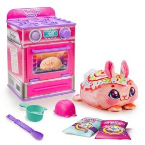 Cookeez Makery Cinnamon Treatz Oven, Mix & Make a plush best friend! Place your Dough In The Oven And Be Amazed When A Warm, Scented, Interactive, Plush Friend Comes Out!