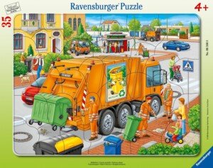 Ravensburger Waste Collection 35 piece Jigsaw Puzzle in Frame for Kids Age 4 Years Up - Gifts for Kids