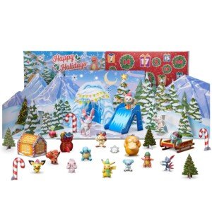 POKÉMON DELUXE HOLIDAY CALENDAR - Features 15 2-Inch Battle Figures with Special Finish and Nine Diorama Accessories