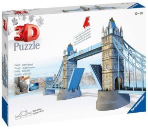 Ravensburger London Tower Bridge 3D Jigsaw Puzzle for Kids Age 8 Years Up - 216 Pieces - No Glue Required