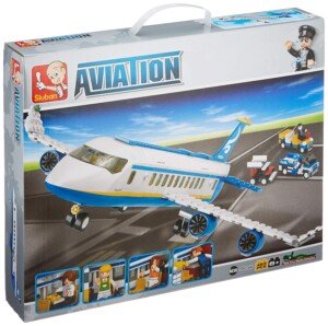 Sluban SlubanM38-B0366 Passenger Plane Building Bricks Set