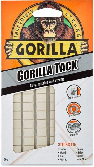 Gorilla 3144001 Tack 56g, White