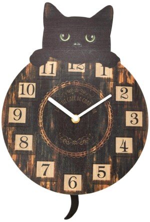 Nemesis Now Kitten Tickin' Clock 25cm Brown