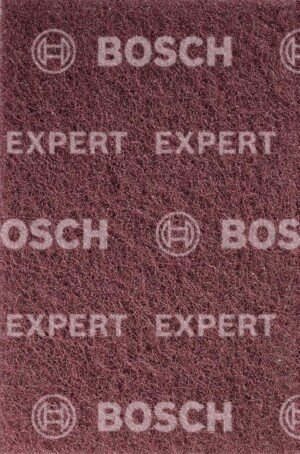 Bosch 1x EXPERT N880 Fleece Pads (for Steel sheets, Stainless steel, Ø 152 x 229 mm, Medium A, Professional Accessory Hand Sanding)