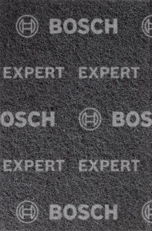 Bosch 1x EXPERT N880 Fleece Pads (for Steel sheets, Stainless steel, Ø 152 x 229 mm, Medium S, Professional Accessory Hand Sanding)